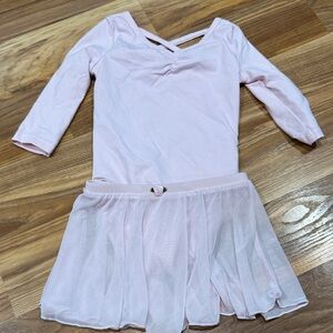 Danskin Now Light Pink Ballet Leotard with Skirt
